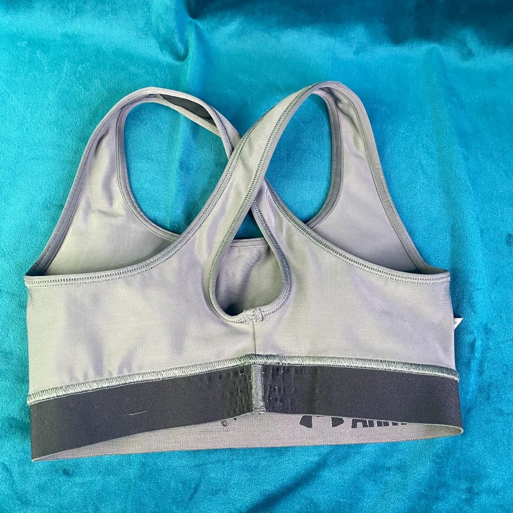 Under Armour Gray Crossback Mid Sports Bra - Picture 5 of 5